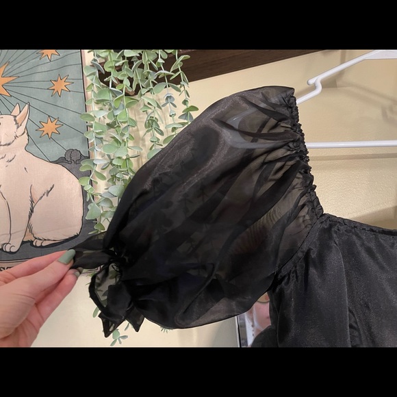 Black Selkie Caviar Dress Dupe (FREE PETTICOAT GIFT INCLUDED) - Picture 5 of 10